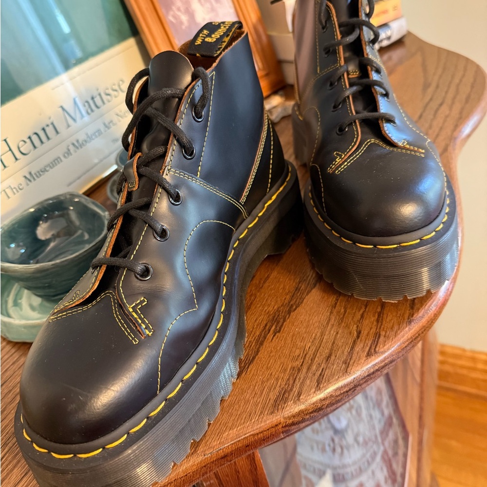 Dr. Martens Church Platform Monkey Boots - Only worn 3 times!